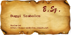 Bugyi Szabolcs névjegykártya
